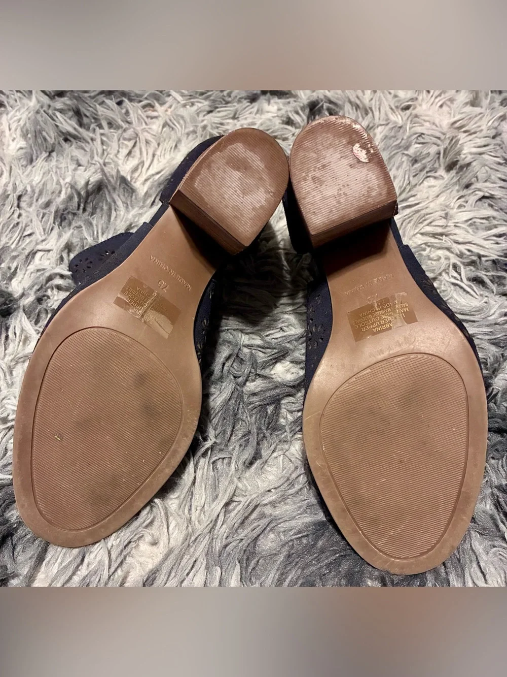 Crown & Ivy Navy Blue Booties